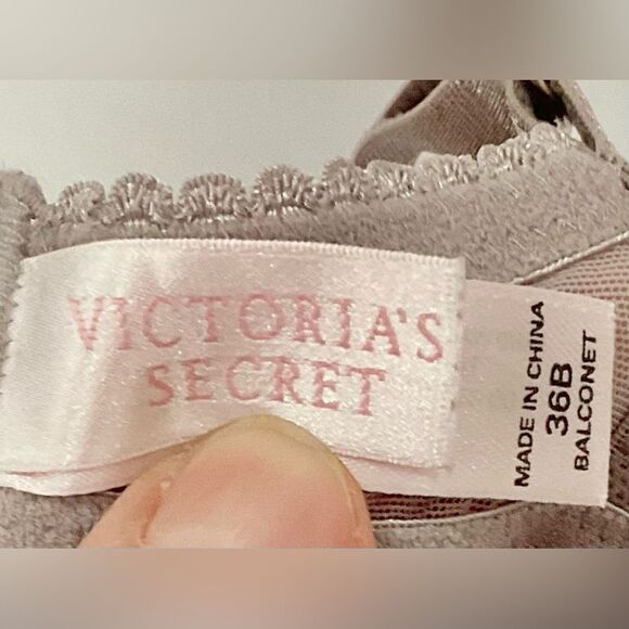 Victoria’s Secret unlined Demi bra & panty set Sz 36B & Small Balconette Thong - Picture 7 of 13